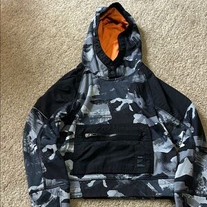 Athletic Works Black and Gray Camouflage Jacket